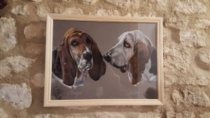 tableau de basset hound
