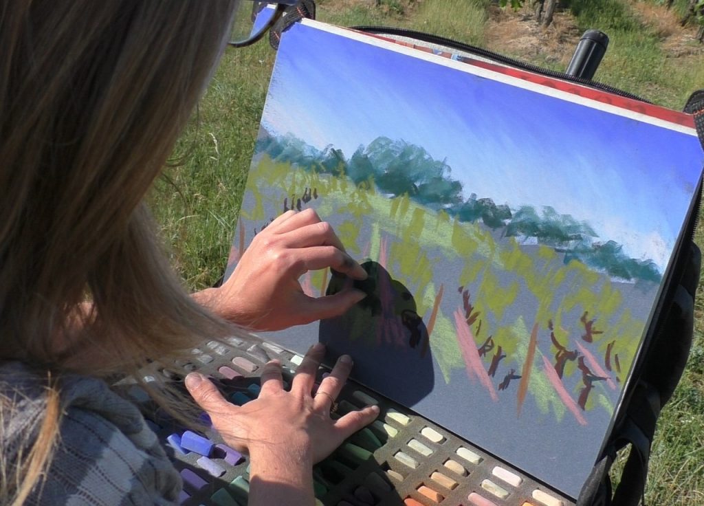 peindre au soleil