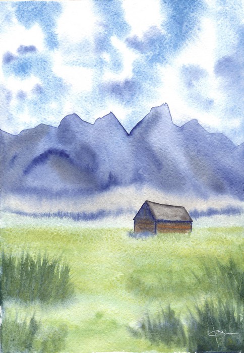 aquarelles super granuleuses
