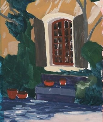 végétation gouache